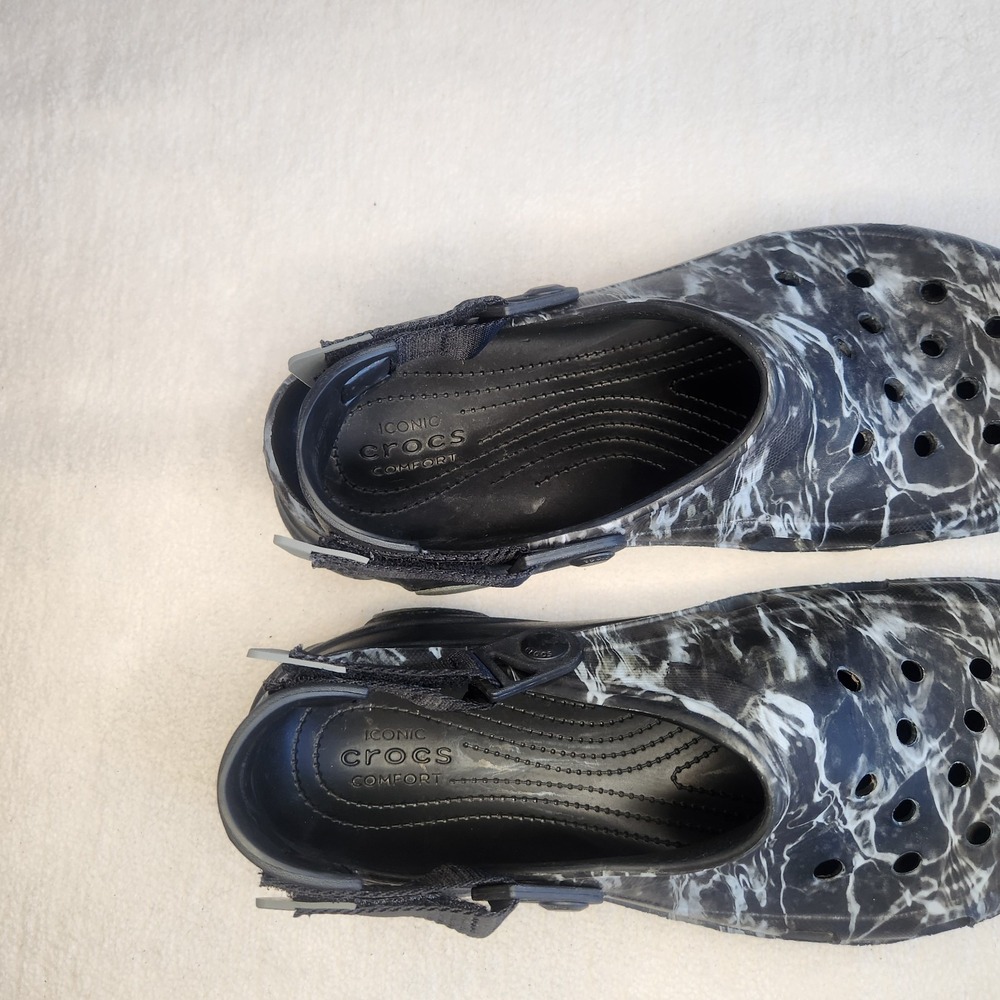 CROCS All Terrain Elements Clogs Shoes Mens 10.5 Mossy Oak Camo Adjustable - Picture 5 of 7